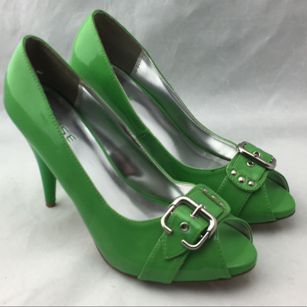 Pulse Heels Vibrant Green Woman’s size 9